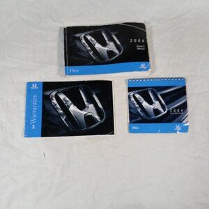 Honda 2004 Pilot Owner's Manual, Service, & Maintenance Guide Book